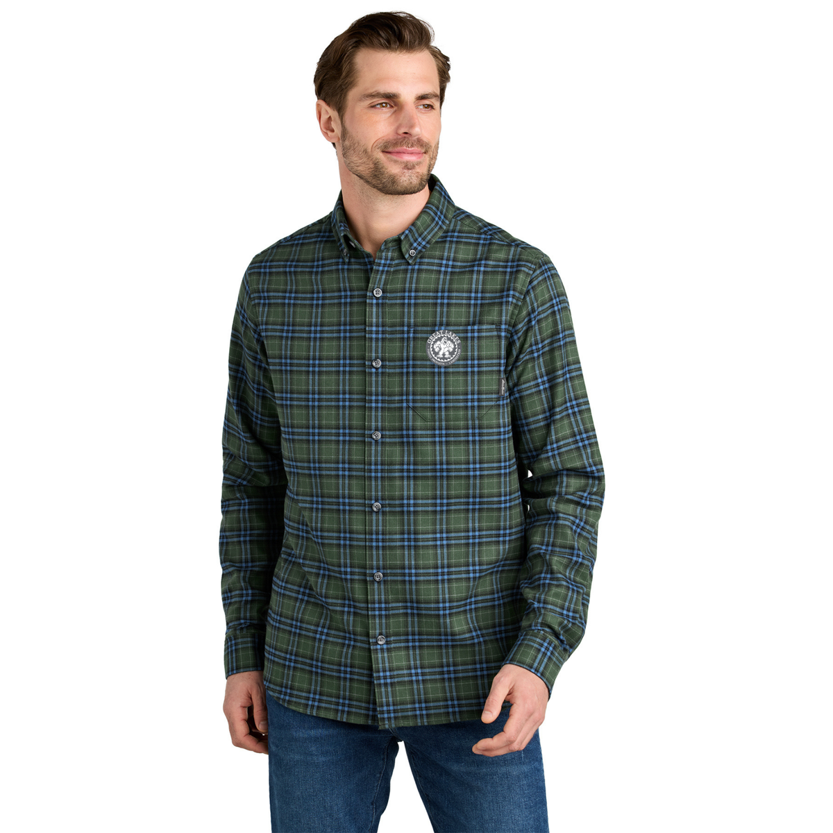 Eddie Bauer® Long Sleeve Favorite Flannel Plaid Shirt