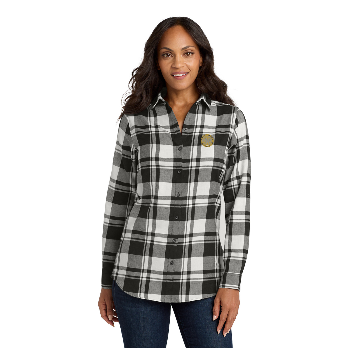 Port Authority® Women's Plaid Flannel Tunic