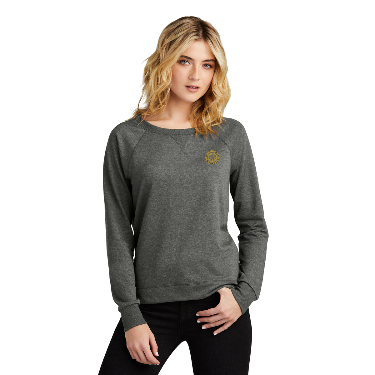 District® Women’s Featherweight French Terry™ Long Sleeve Crewneck