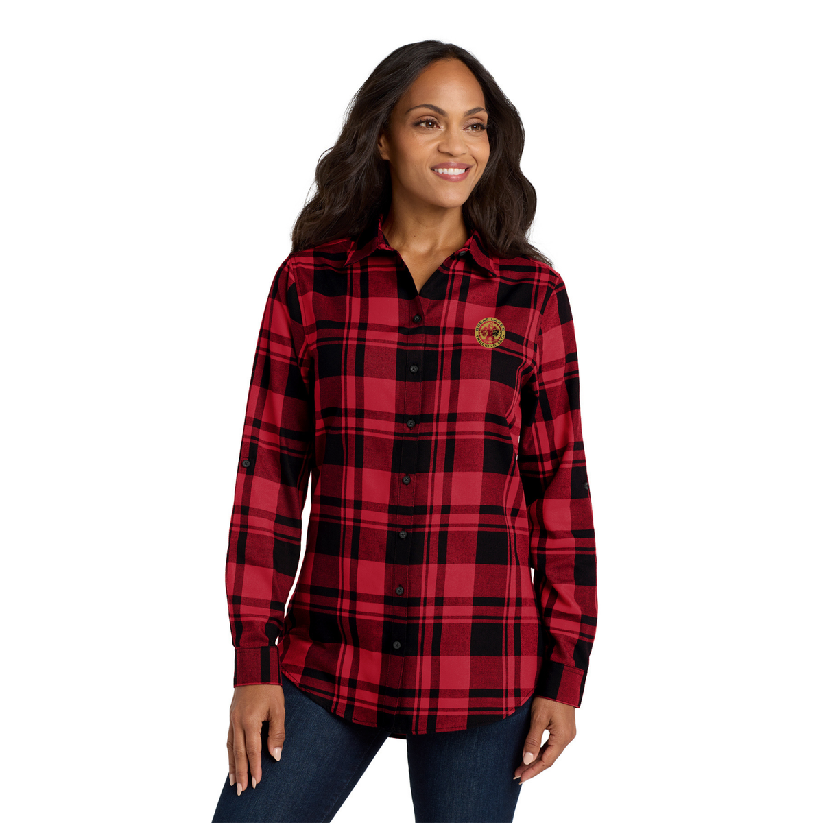 Port Authority® Women's Plaid Flannel Tunic