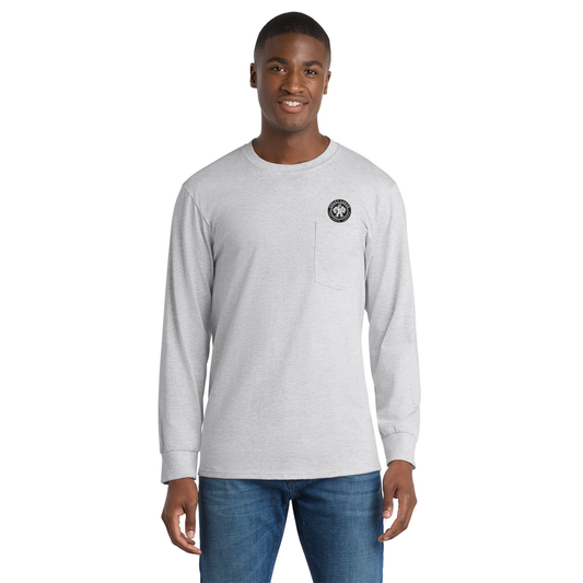 Port & Co™ Long Sleeve Essential Pocket Tee