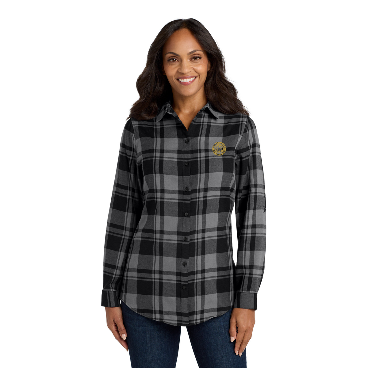 Port Authority® Women's Plaid Flannel Tunic