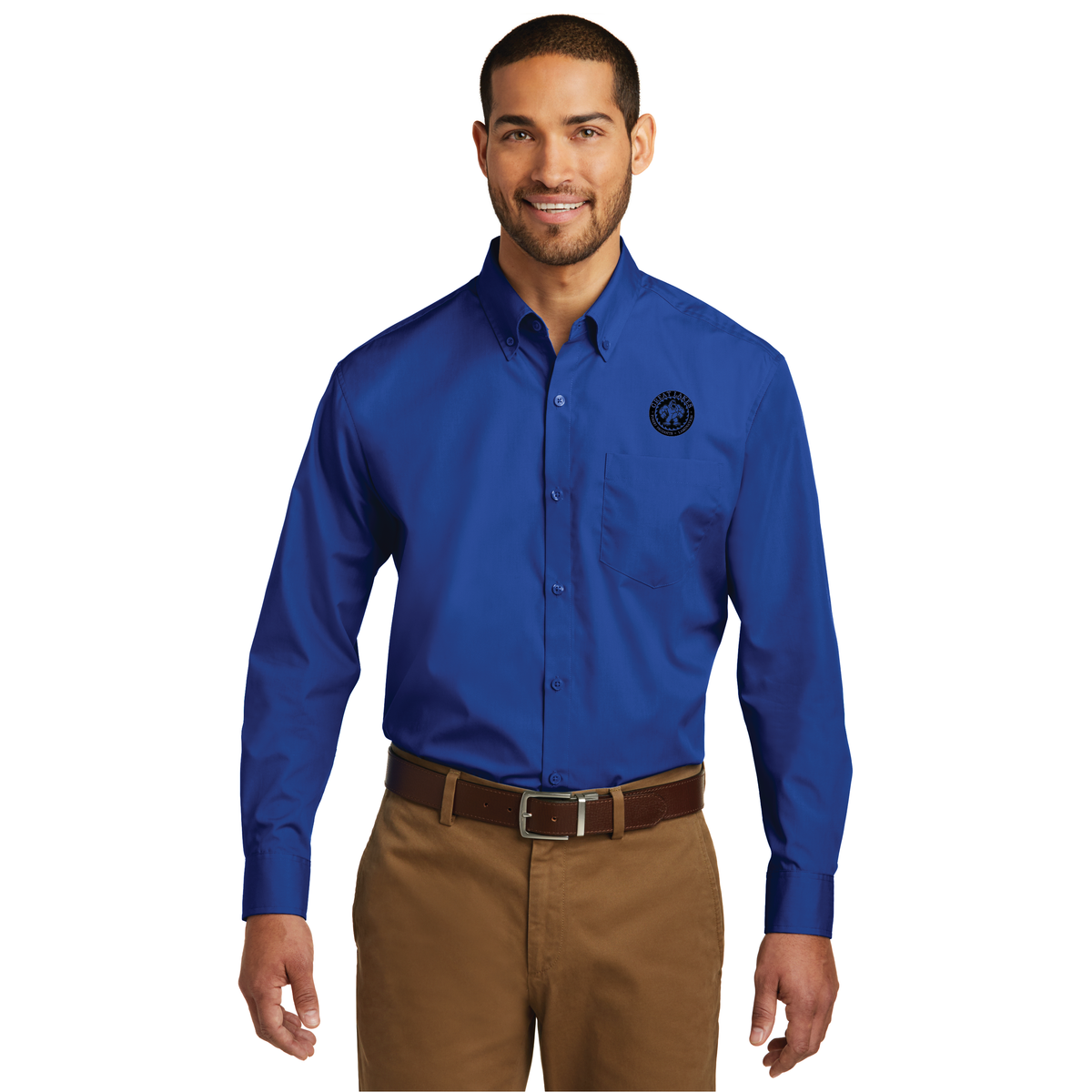 Port Authority® Tall Long Sleeve Carefree Poplin Shirt