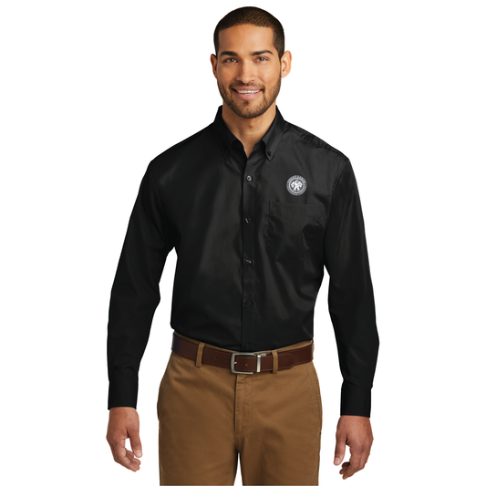 Port Authority® Tall Long Sleeve Carefree Poplin Shirt