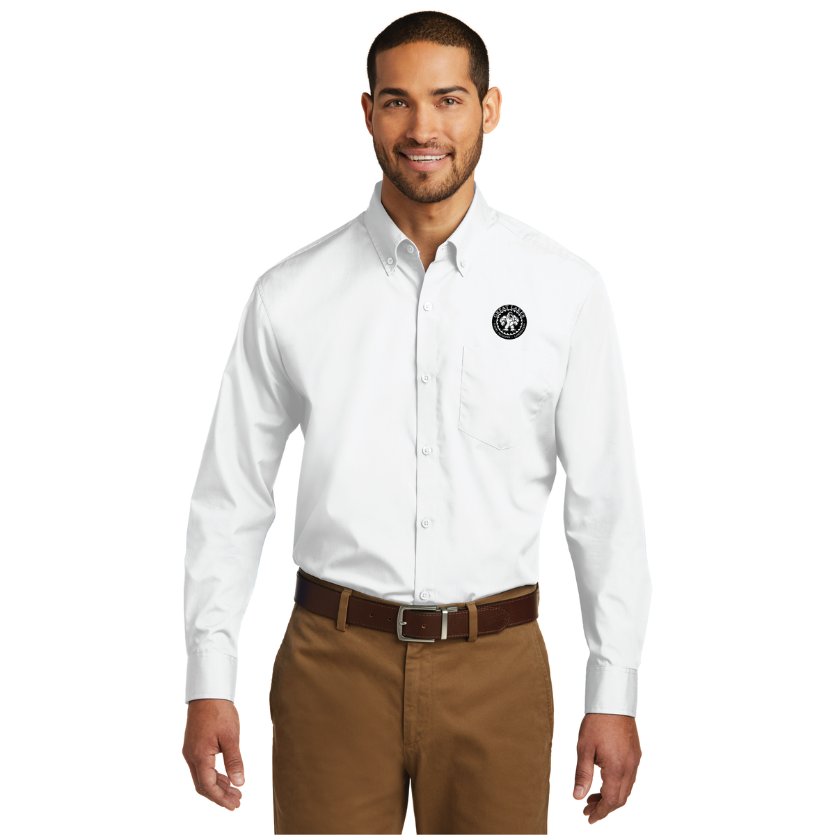 Port Authority® Tall Long Sleeve Carefree Poplin Shirt