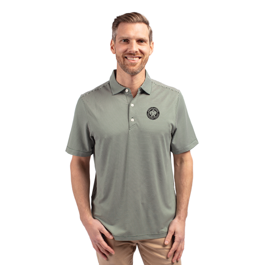 Cutter & Buck Forge Double Stripe Stretch Mens Polo